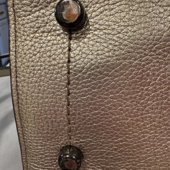 Coach Metallic Gold Shoulder Bag - Picture 8 of 13